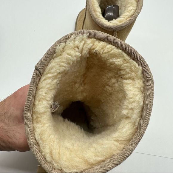 UGG Classic Short Womens 6 Ankle Boots Booties Winter Fall Pull On Sherpa Lined - Picture 9 of 9